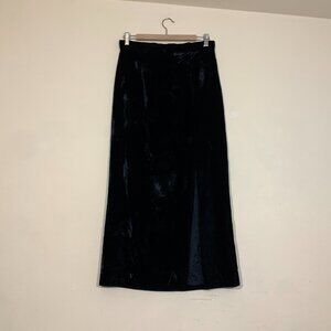 VTG Velvet Midi Skirt with Front Slit by Preston & York Womens Size 8